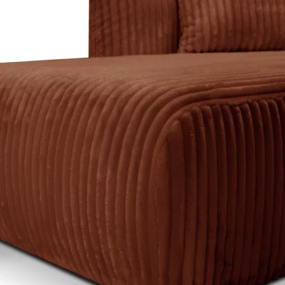 Rozkládací rohová sedačka SUDBURY - cihlová