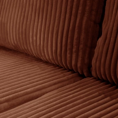 Rozkládací rohová sedačka SUDBURY - cihlová