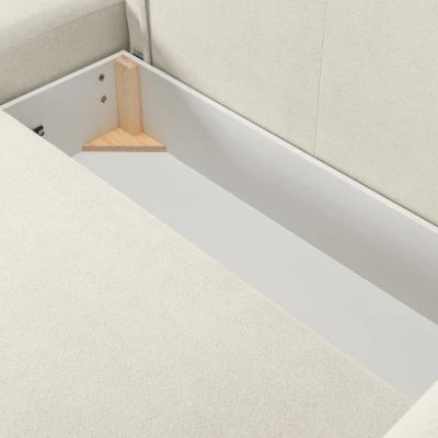 Rozkládací rohová sedačka SUDBURY - ecru 2