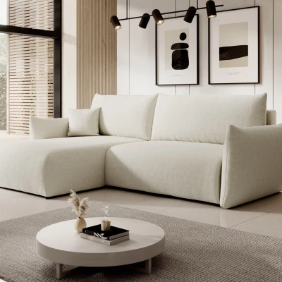 Rozkládací rohová sedačka SUDBURY - ecru 2