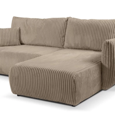 Rozkládací rohová sedačka SUDBURY - béžová