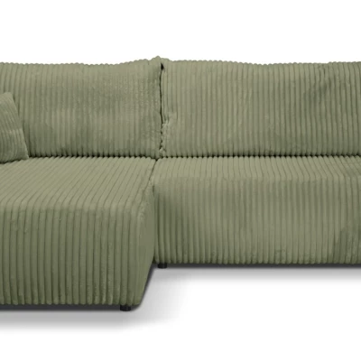 Rozkládací rohová sedačka SUDBURY - olivová