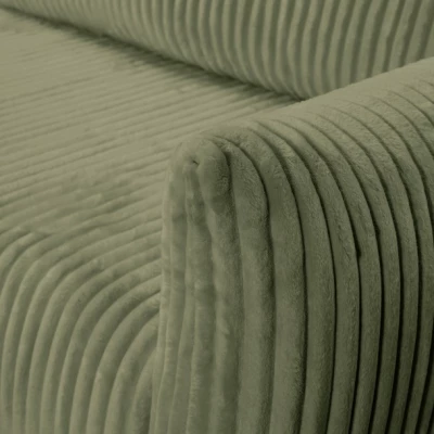 Rozkládací rohová sedačka SUDBURY - olivová