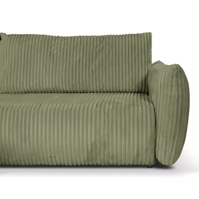 Rozkládací rohová sedačka SUDBURY - olivová