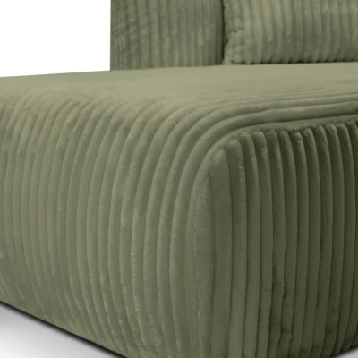 Rozkládací rohová sedačka SUDBURY - olivová