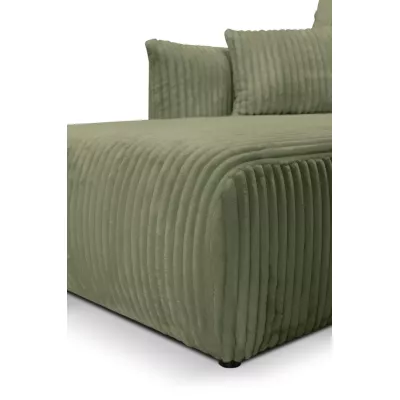 Rozkládací rohová sedačka SUDBURY - olivová