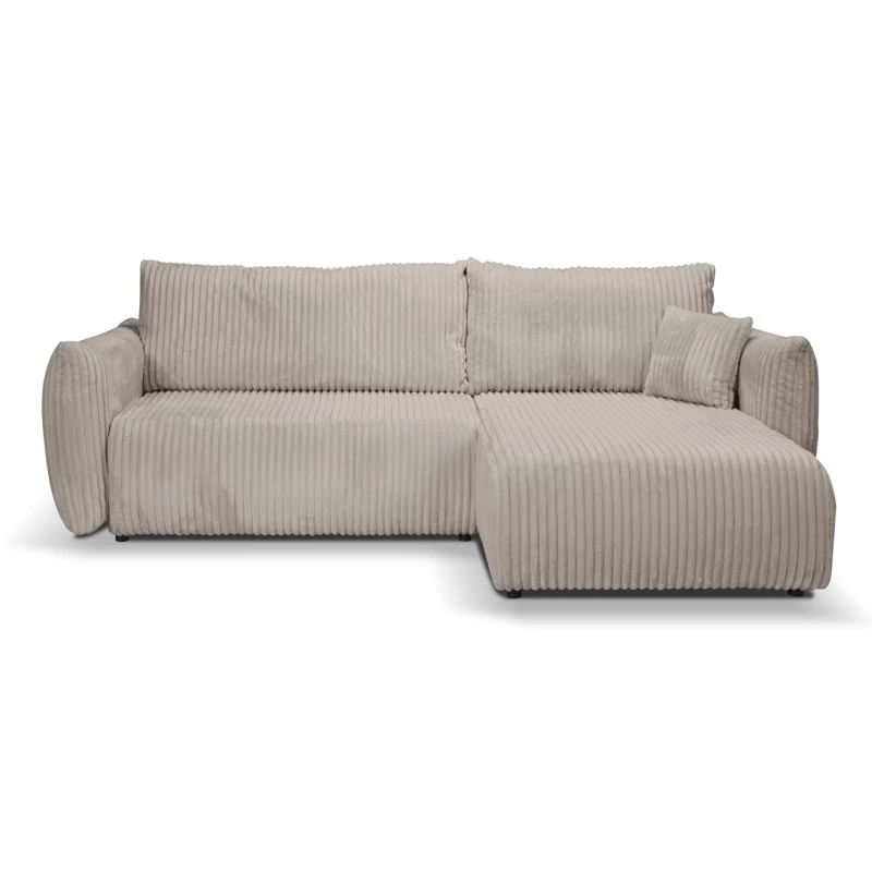 Rozkládací rohová sedačka SUDBURY - ecru 1