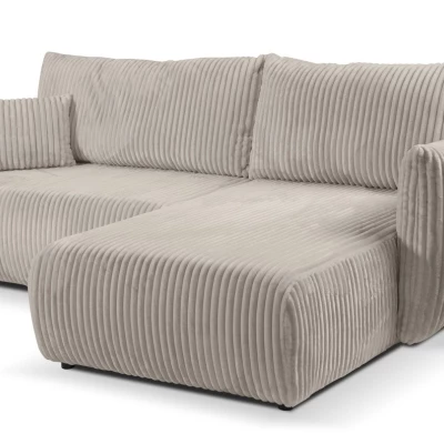 Rozkládací rohová sedačka SUDBURY - ecru 1