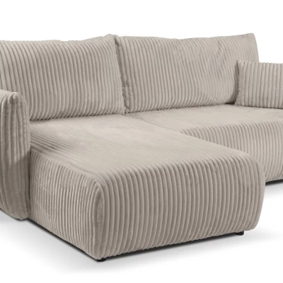 Rozkládací rohová sedačka SUDBURY - ecru 1