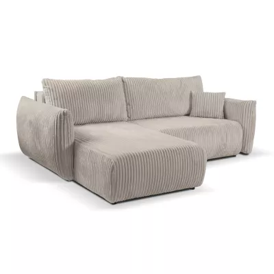 Rozkládací rohová sedačka SUDBURY - ecru 1