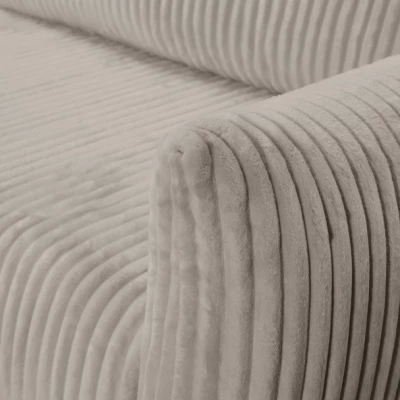 Rozkládací rohová sedačka SUDBURY - ecru 1