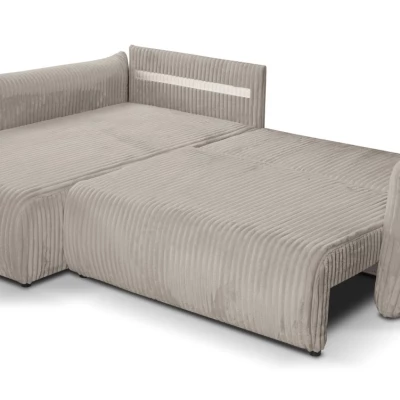 Rozkládací rohová sedačka SUDBURY - ecru 1