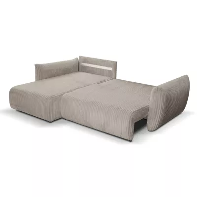 Rozkládací rohová sedačka SUDBURY - ecru 1