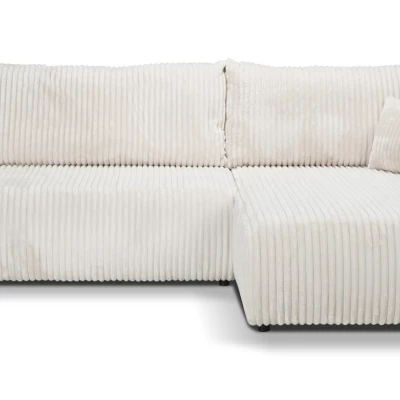 Rozkládací rohová sedačka SUDBURY - smetanová