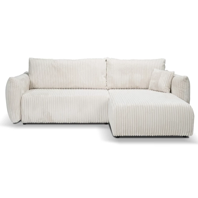 Rozkládací rohová sedačka SUDBURY - smetanová