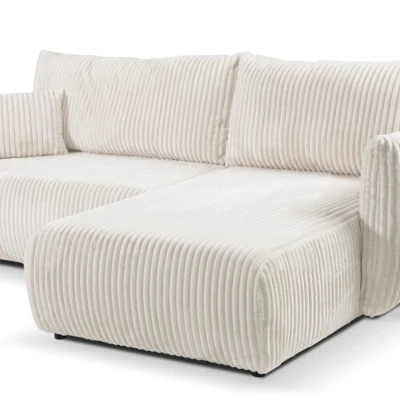 Rozkládací rohová sedačka SUDBURY - smetanová