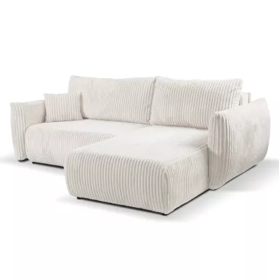 Rozkládací rohová sedačka SUDBURY - smetanová