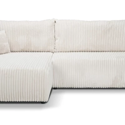 Rozkládací rohová sedačka SUDBURY - smetanová