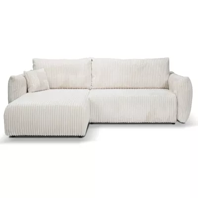 Rozkládací rohová sedačka SUDBURY - smetanová