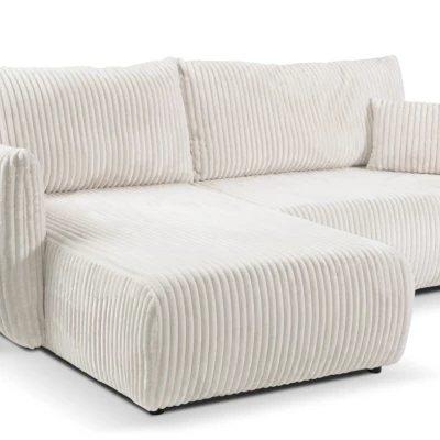 Rozkládací rohová sedačka SUDBURY - smetanová