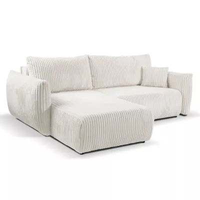 Rozkládací rohová sedačka SUDBURY - smetanová