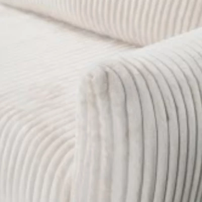 Rozkládací rohová sedačka SUDBURY - smetanová