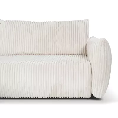 Rozkládací rohová sedačka SUDBURY - smetanová