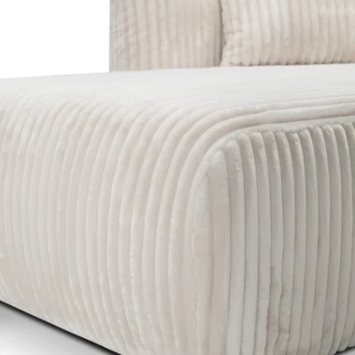 Rozkládací rohová sedačka SUDBURY - smetanová