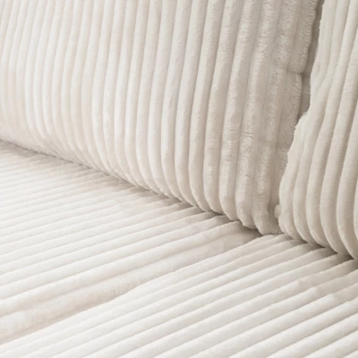 Rozkládací rohová sedačka SUDBURY - smetanová