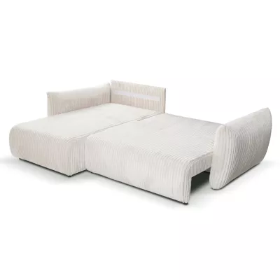 Rozkládací rohová sedačka SUDBURY - smetanová