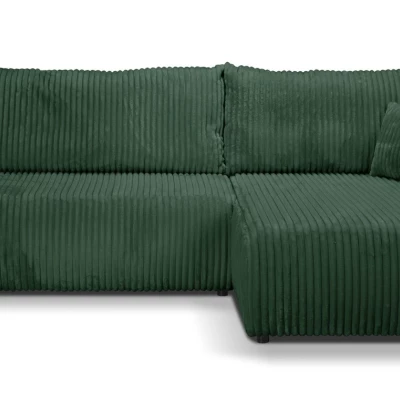 Rozkládací rohová sedačka SUDBURY - zelená