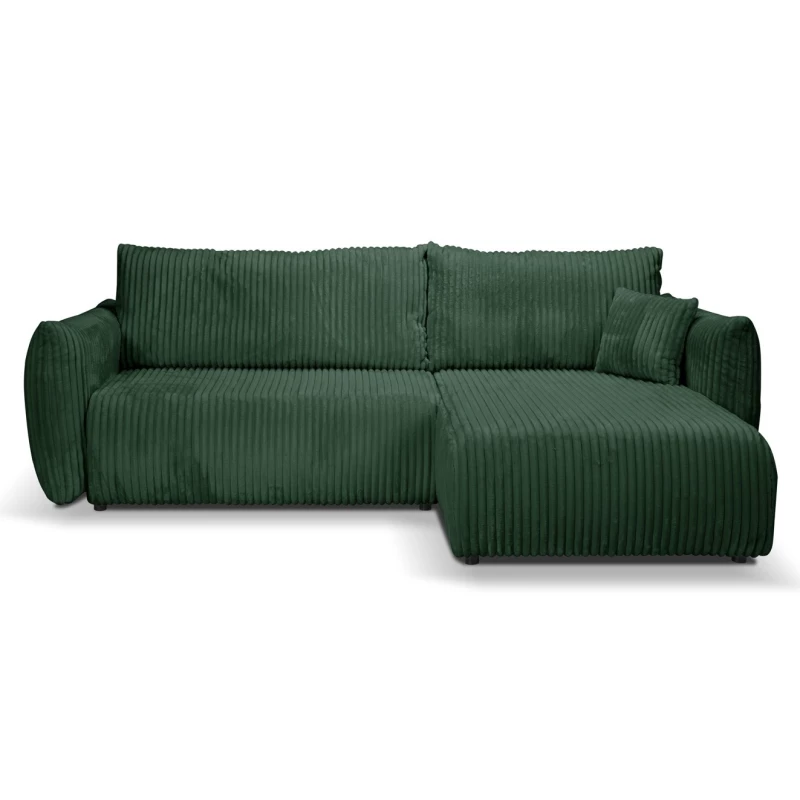 Rozkládací rohová sedačka SUDBURY - zelená