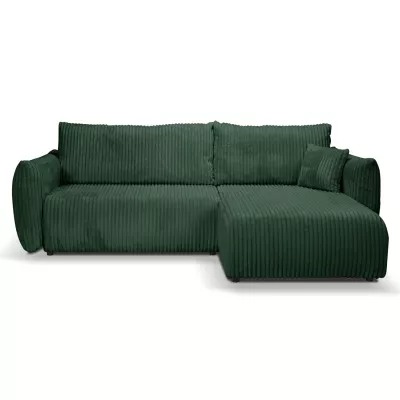 Rozkládací rohová sedačka SUDBURY - zelená