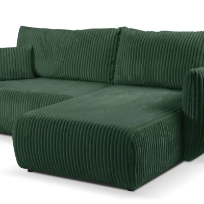 Rozkládací rohová sedačka SUDBURY - zelená