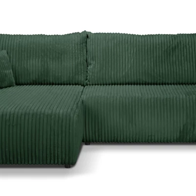 Rozkládací rohová sedačka SUDBURY - zelená