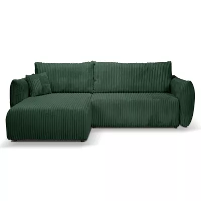 Rozkládací rohová sedačka SUDBURY - zelená