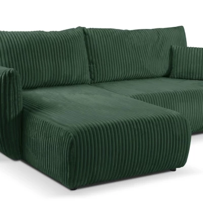 Rozkládací rohová sedačka SUDBURY - zelená