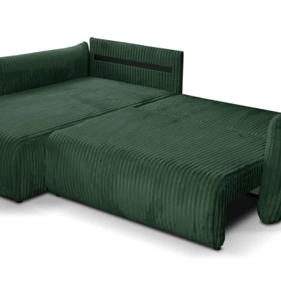 Rozkládací rohová sedačka SUDBURY - zelená