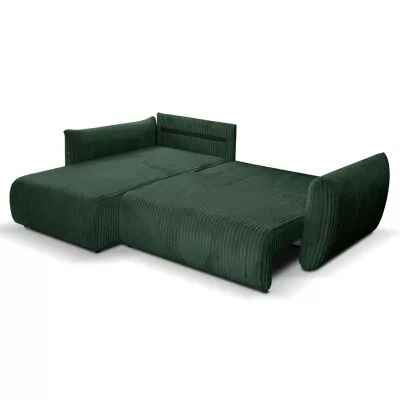 Rozkládací rohová sedačka SUDBURY - zelená
