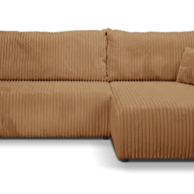 Rozkládací rohová sedačka SUDBURY - hnědá