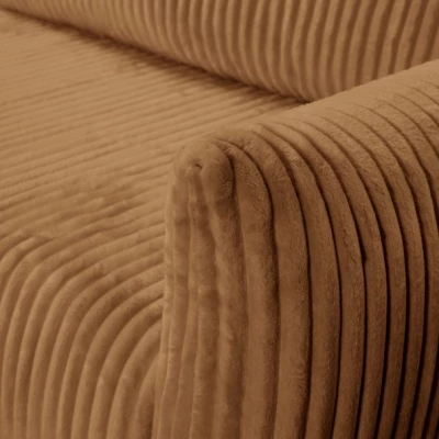 Rozkládací rohová sedačka SUDBURY - hnědá