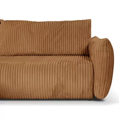 Rozkládací rohová sedačka SUDBURY - hnědá