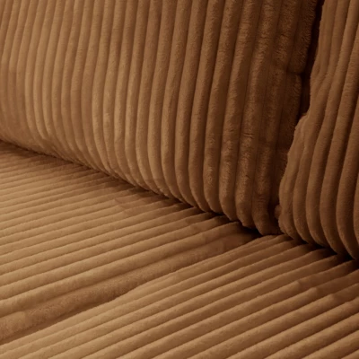 Rozkládací rohová sedačka SUDBURY - hnědá