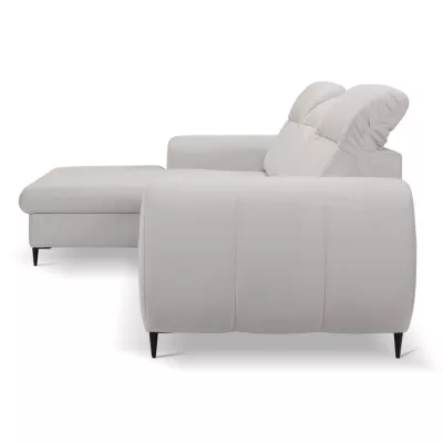 Rozkládací sedačka s úložným prostorem ORILLIA - světlá šedá, levý roh