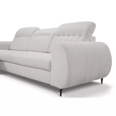 Rozkládací sedačka s úložným prostorem ORILLIA - světlá šedá, levý roh