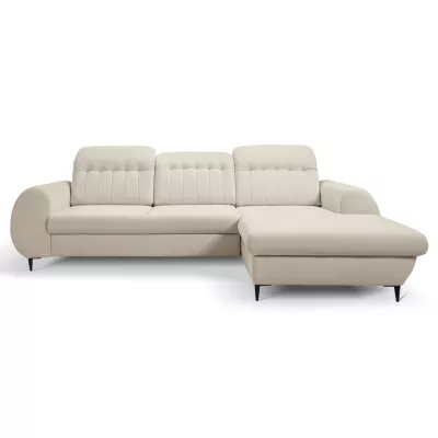 Rozkládací sedačka s úložným prostorem ORILLIA - tmavá béžová, pravý roh