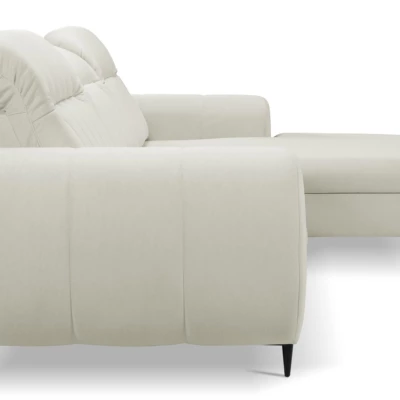 Rozkládací sedačka s úložným prostorem ORILLIA - světlá béžová, pravý roh