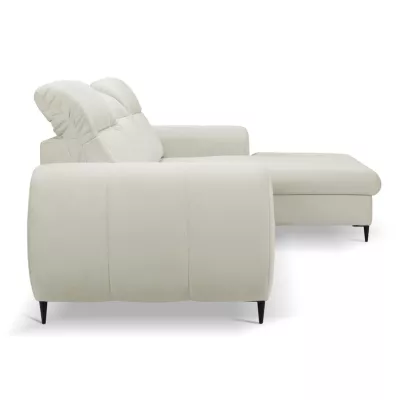 Rozkládací sedačka s úložným prostorem ORILLIA - světlá béžová, pravý roh