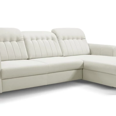 Rozkládací sedačka s úložným prostorem ORILLIA - světlá béžová, pravý roh