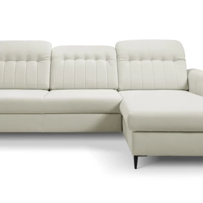 Rozkládací sedačka s úložným prostorem ORILLIA - světlá béžová, pravý roh